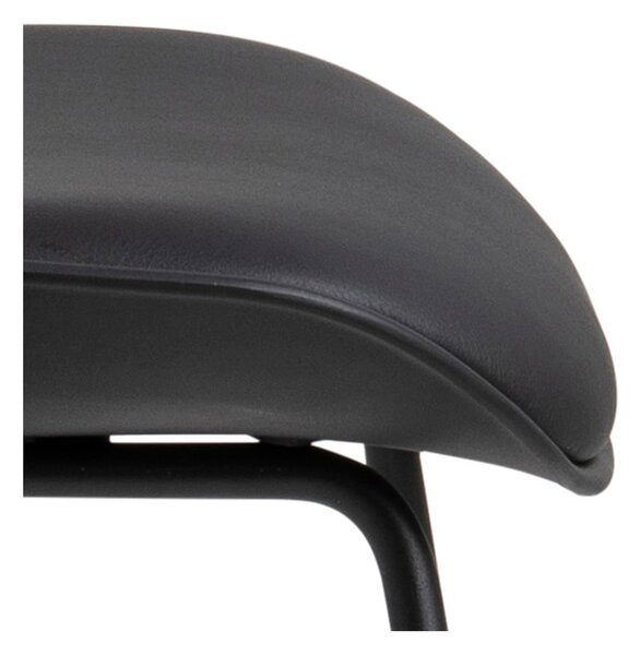 Sgabello da bar nero (altezza della seduta 76 cm) Tina – Actona