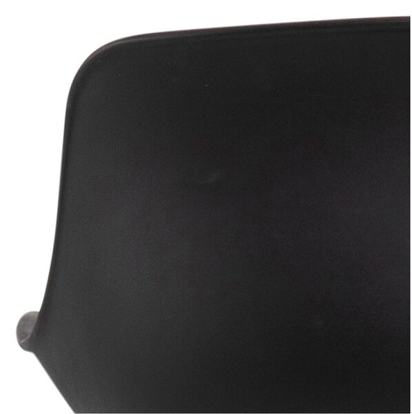 Sgabello da bar nero (altezza della seduta 76 cm) Tina – Actona