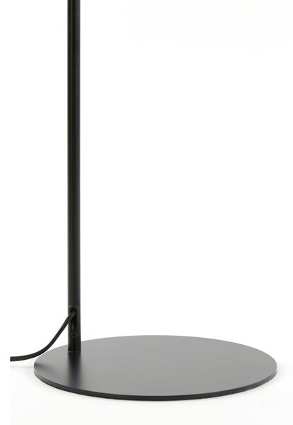 Lampada da terra nera (altezza 155 cm) Lekar - Light & Living