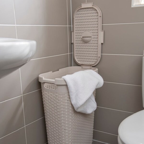 Cesto per biancheria Calico beige, 40 l - Addis