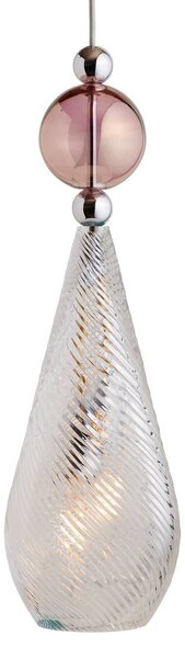 EBB & FLOW EBB & FLOW Smykke L in cristallo d'argento con turbinio di ossidiana