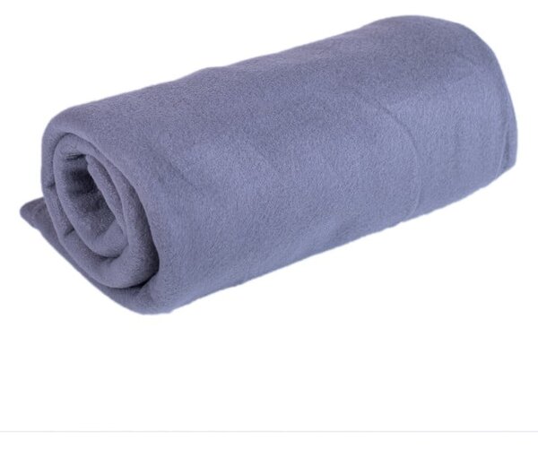 Coperta in pile grigio chiaro 200x150 cm - JAHU collections