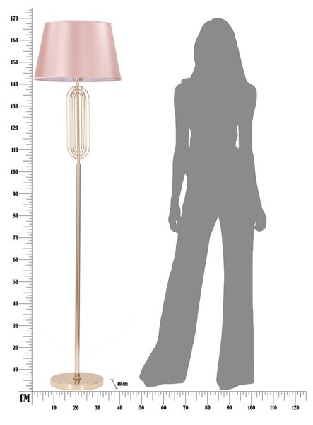 Lampada da terra rosa Krista Ovy - Mauro Ferretti