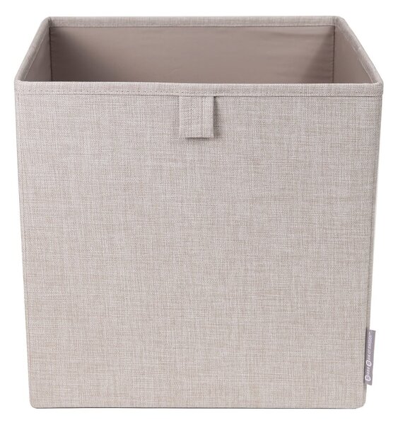 Scatola portaoggetti beige Cube - Bigso Box of Sweden