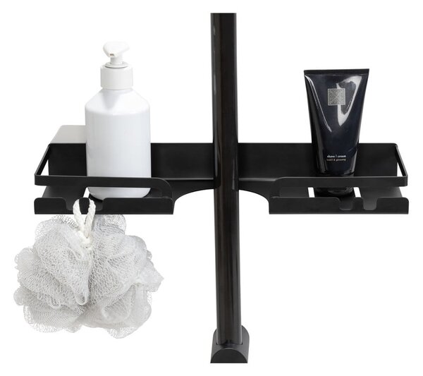Mensola da bagno autoportante in acciaio inox nero Altarella - Wenko