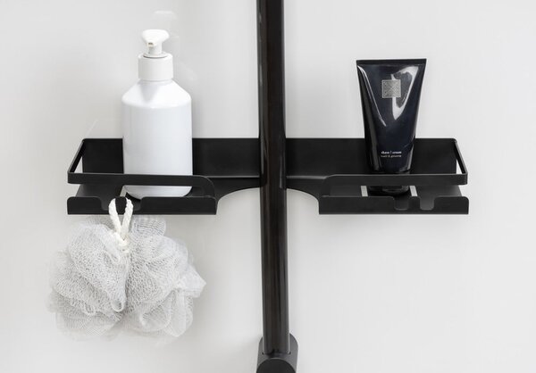 Mensola da bagno autoportante in acciaio inox nero Altarella - Wenko