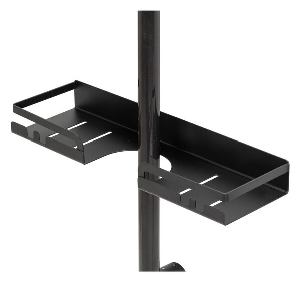 Mensola da bagno autoportante in acciaio inox nero Altarella - Wenko