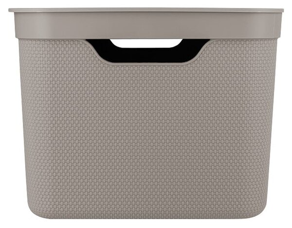 Scatola di plastica con coperchio Deco - Rotho