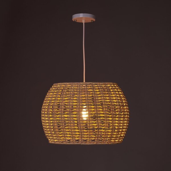 Lampada da soffitto in colore naturale con paralume in rattan ø 35 cm Natural Way - Casa Selección