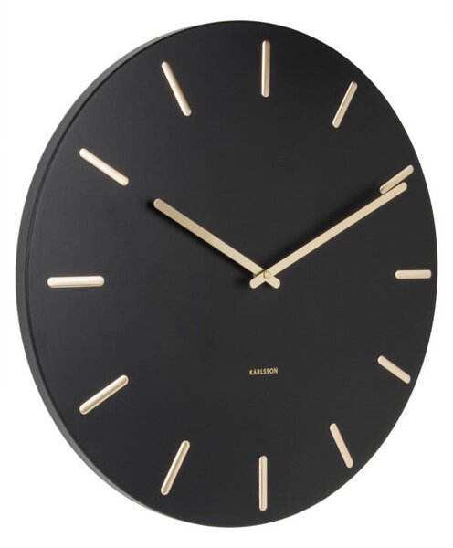 Orologio da parete nero Charm - Karlsson