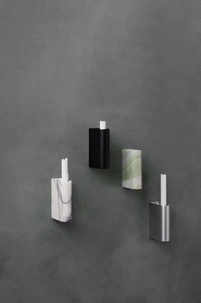 Northern - Monolith Candle Holder Wall Mixed Green Marble Northern