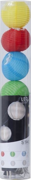 Catena luminosa a LED con lanterne adatta all'esterno , lunghezza 4,5 m Festival - Star Trading