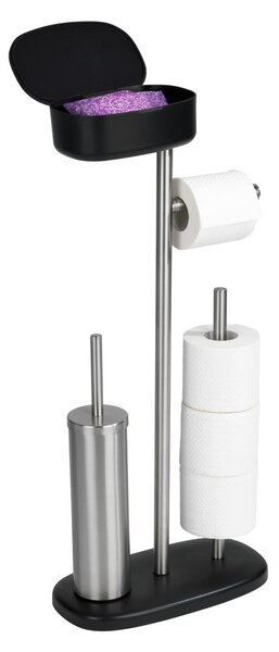 Supporto per WC in acciaio inox con ripiano Rivazza - Wenko