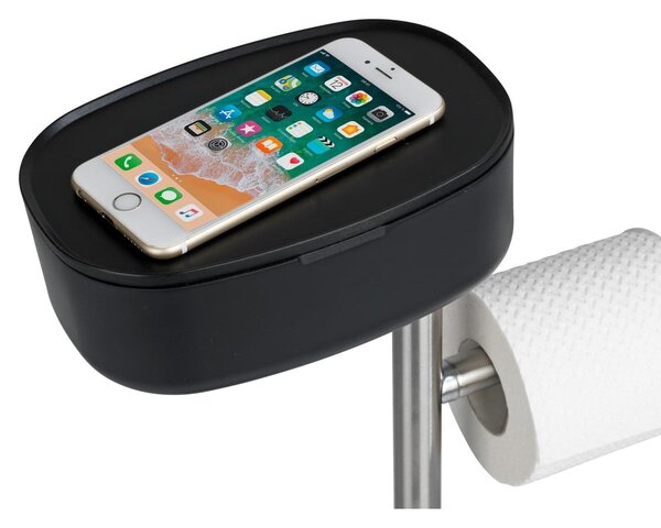Supporto per WC in acciaio inox con ripiano Rivazza - Wenko