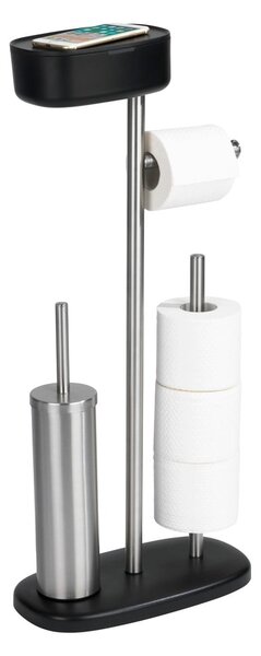 Supporto per WC in acciaio inox con ripiano Rivazza - Wenko