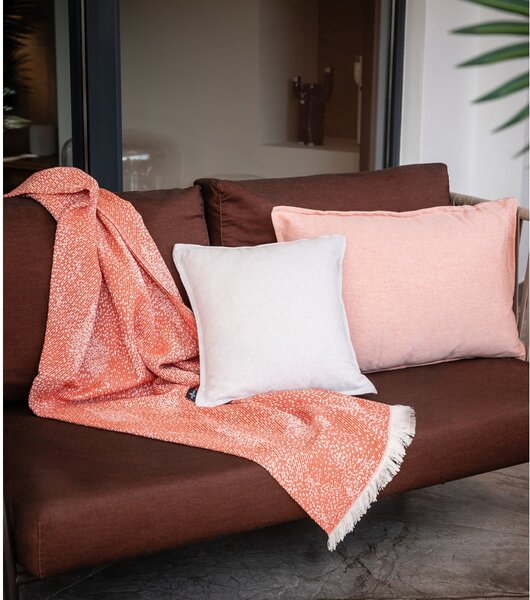 Plaid rosso con cotone Dotty , 140 x 180 cm Diamond - Euromant