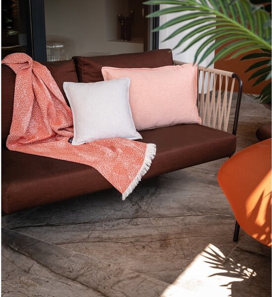 Plaid rosso con cotone Dotty , 140 x 180 cm Diamond - Euromant