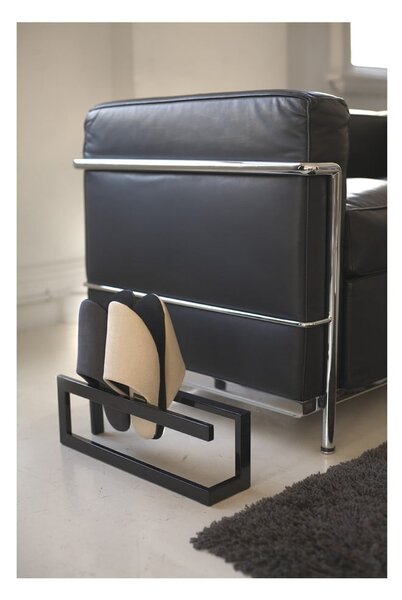 Supporto per pantofolaio in metallo nero Line - YAMAZAKI