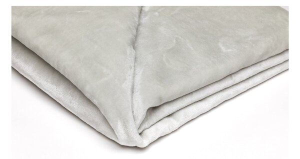 Coperta in micropile grigio chiaro , 150 x 200 cm - My House