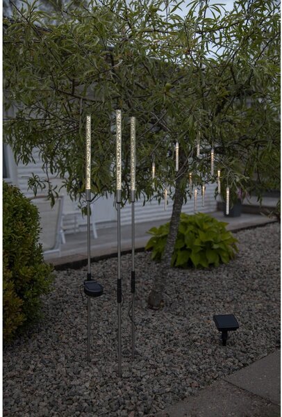 Set di 3 decorazioni luminose solari a LED per esterni, altezza 83 cm Bubbly - Star Trading