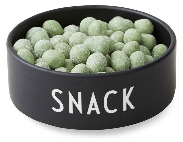 Ciotola in porcellana nera, ø 12 cm Snack - Design Letters