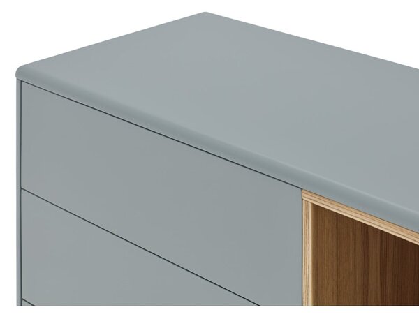 Cassettiera bassa blu-grigio 180x76 cm Corvo - Teulat