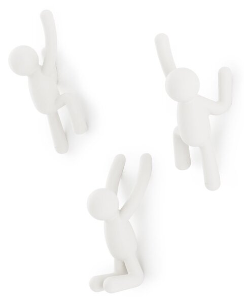 Ganci in plastica da parete in set da 3 Buddy - Umbra
