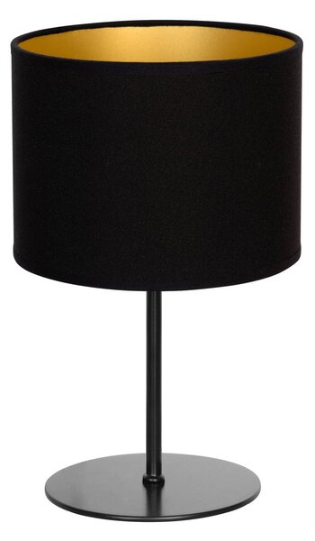 Lampada da tavolo Roller, nero/oro, altezza 30 cm