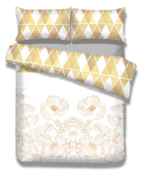 Set di 2 lenzuola di flanella per letto singolo Golden Poppy, 135 x 200 cm - AmeliaHome