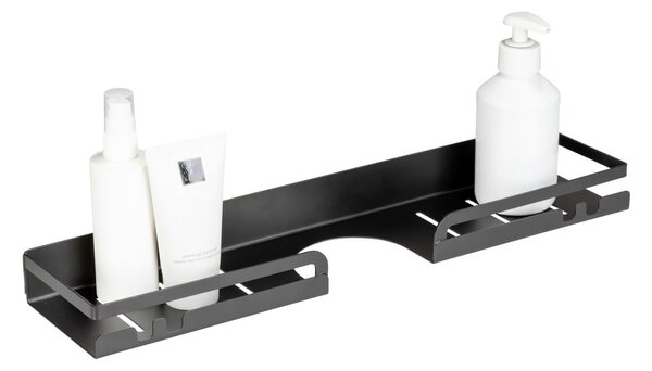 Mensola da bagno autoportante in acciaio inox nero Altarella - Wenko