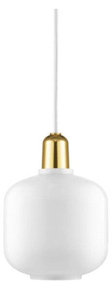 Normann Copenhagen - Amp Lampada a Sospensione Piccolo Bianco/Ottone