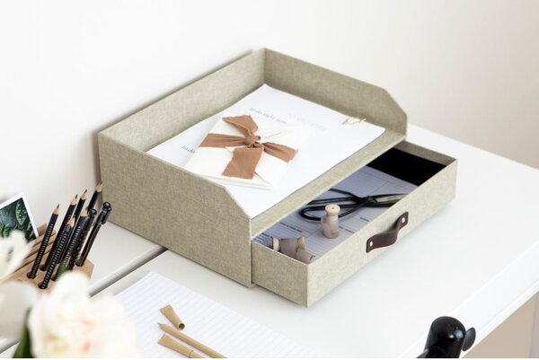 Organizzatore di documenti in cartone con cassetto Walter - Bigso Box of Sweden
