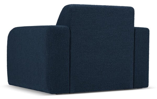 Poltrona bouclé blu scuro Molino - Micadoni Home