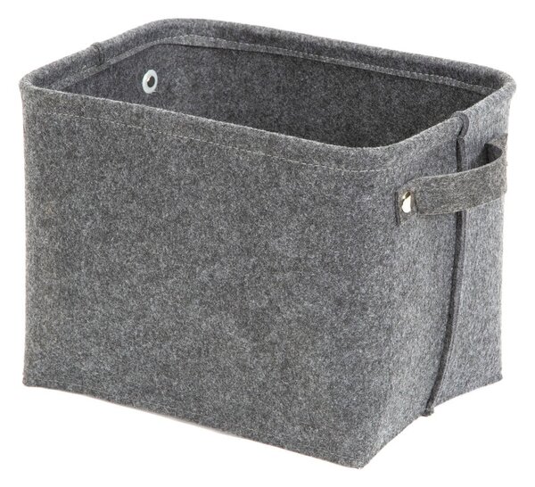 Cestino in feltro, grigio, 29 x 24 cm - Compactor