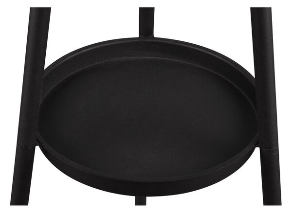 Lampada da terra nera con ripiano (altezza 152 cm) Colette - Reality