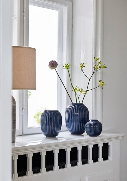 Vaso in ceramica blu scuro Hammershøi - Kähler Design