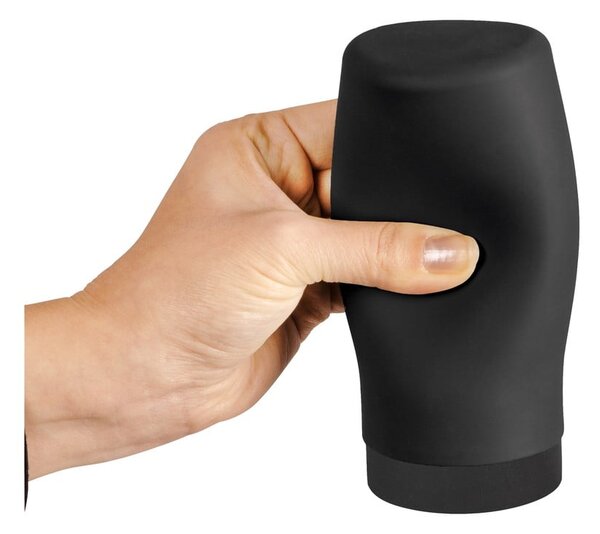 Distributore di sapone in silicone nero Easy Squeez-e - Wenko