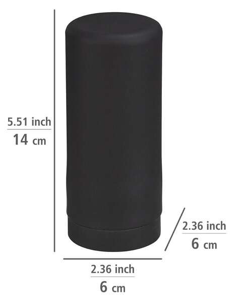 Distributore di sapone in silicone nero Easy Squeez-e - Wenko