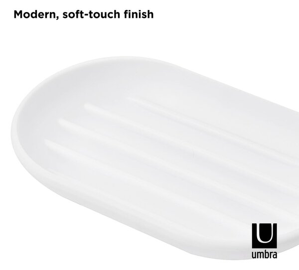 Dispenser di sapone in plastica bianca Touch - Umbra