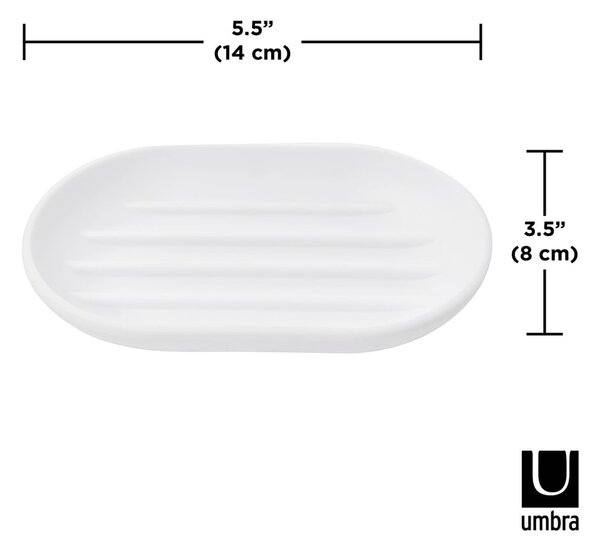 Dispenser di sapone in plastica bianca Touch - Umbra