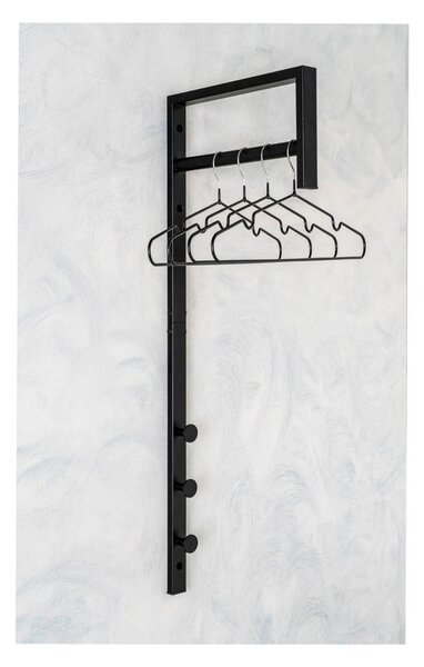 Appendiabiti da parete in metallo nero Trento - House Nordic