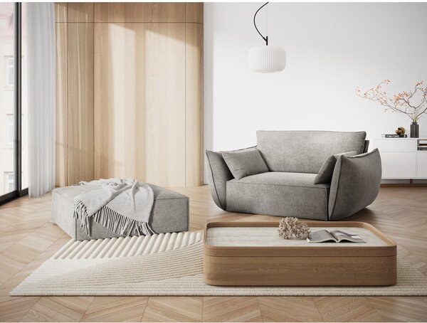 Poltrona grigio chiaro Vanda - Mazzini Sofas