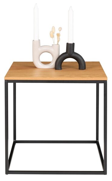 Tavolino con piano in rovere decorato, 45 x 45 cm Vita - House Nordic