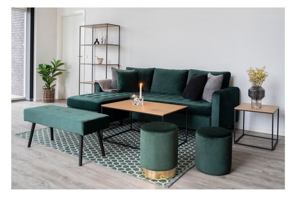 Tavolino con piano in rovere decorato, 45 x 45 cm Vita - House Nordic