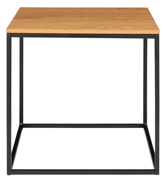 Tavolino con piano in rovere decorato, 45 x 45 cm Vita - House Nordic