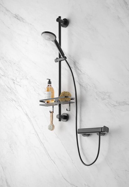 Scaffale da bagno nero Origin - Metaltex