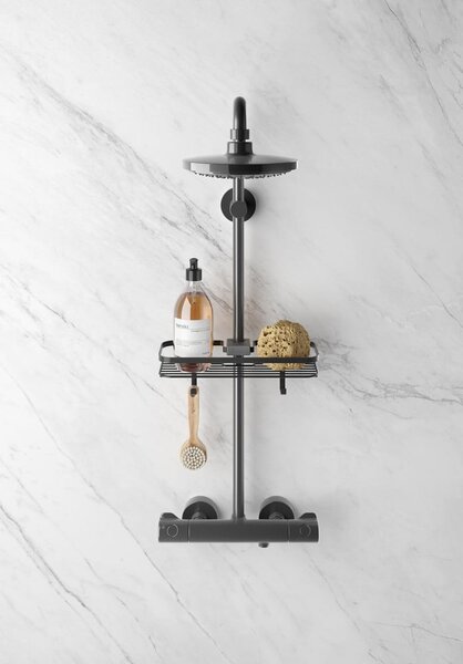 Scaffale da bagno nero Origin - Metaltex
