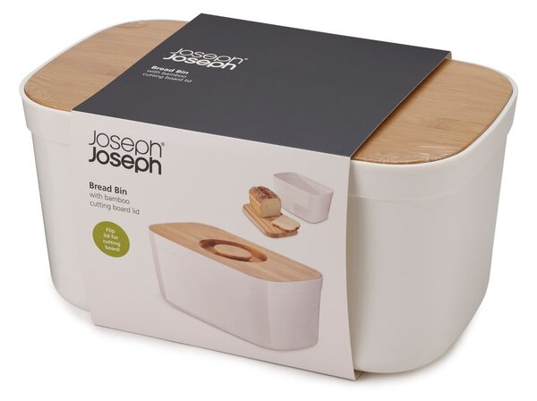 Cestino per pane bianco con coperchio in legno Cestino - Joseph Joseph