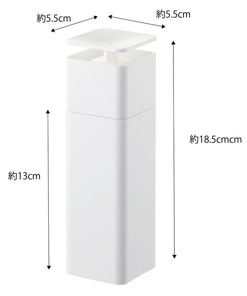 Distributore di detersivo bianco Yamazaki , 250 ml Tower - YAMAZAKI