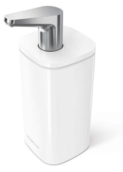 Dispenser di sapone in acciaio bianco 295 ml Pulse - simplehuman